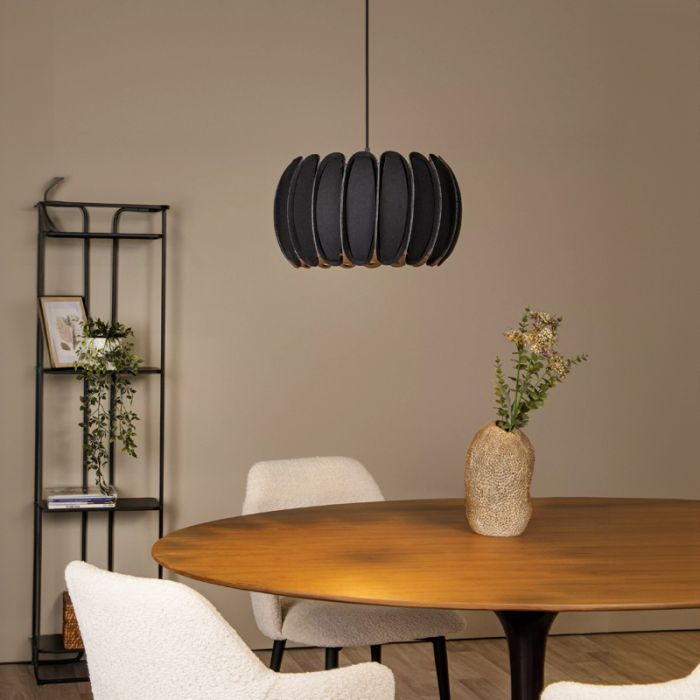 Sort pendler lampe modern, Spencer