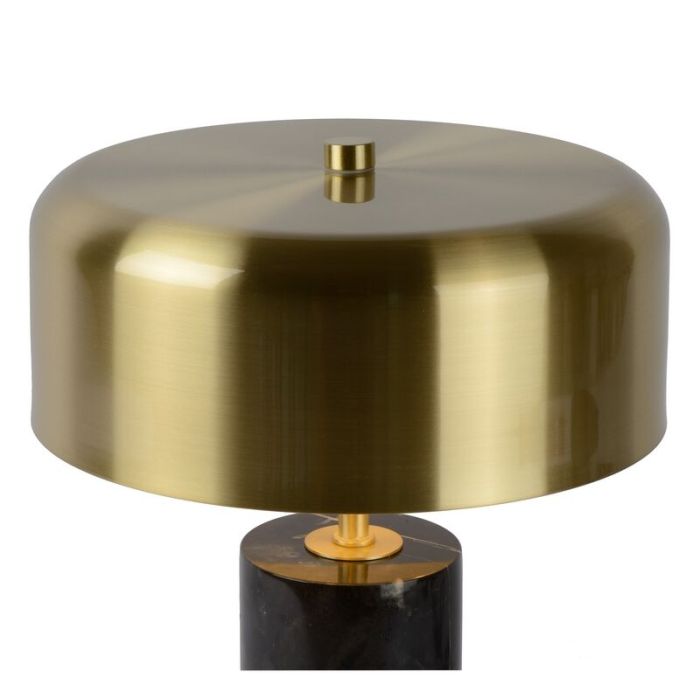 Marmor bordlampe guld, Mirasol, med brytare