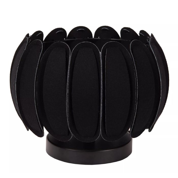 Sort bordlampe modern, Spencer, med brytare