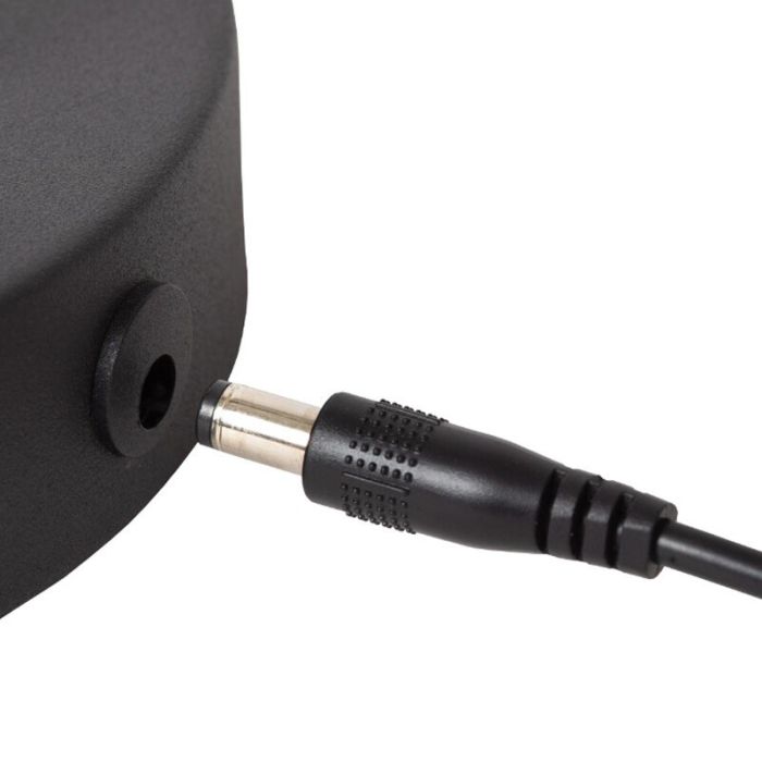 Sort genopladelige bordlampe modern, Comet, 3W, 2700K LED, med beröringsdimmer