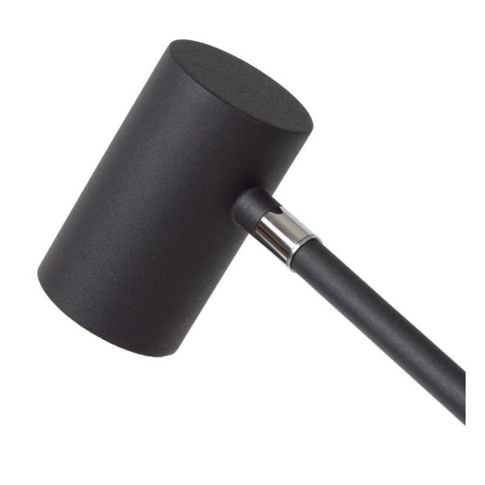 Sort genopladelige gulvlampe modern, Tipik, 3W, 2700K LED, med beröringsdimmer