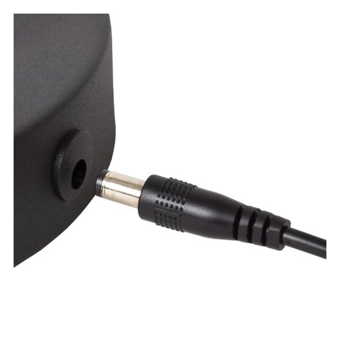 Sort genopladelige gulvlampe modern, Tipik, 3W, 2700K LED, med beröringsdimmer