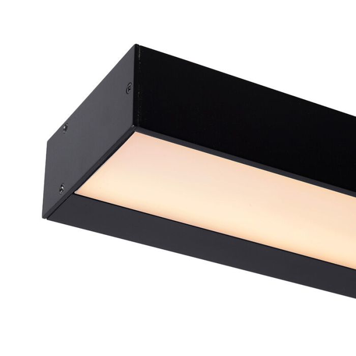 Sort væglampe badeværelse modern, Alexa, 13W, 3000K LED, IP44