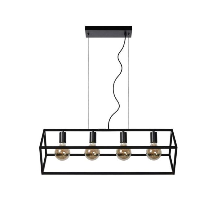 Sort pendler lampe modern, Fabian