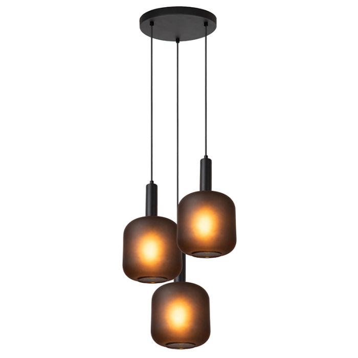 Sort pendler lampe modern, Eloise