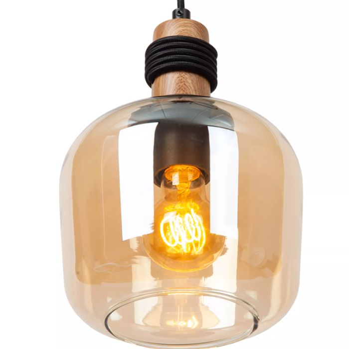 Rav pendler lampe retro, Ilona