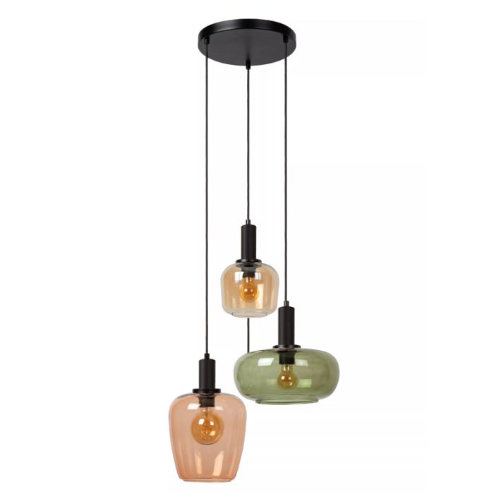 Multi-Farvet pendler lampe retro, Ilona