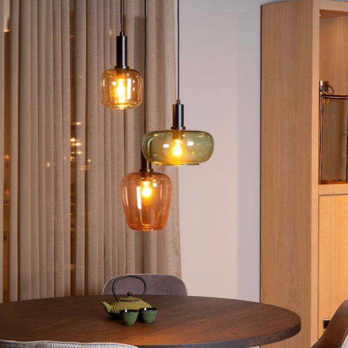 Multi-Farvet pendler lampe retro, Ilona
