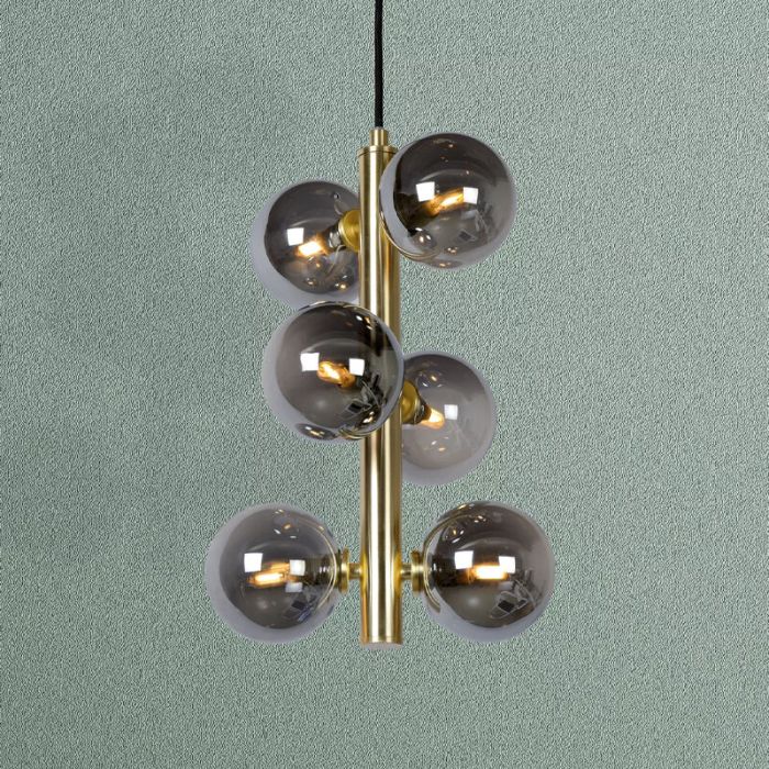 Guld pendler lampe retro, Tycho