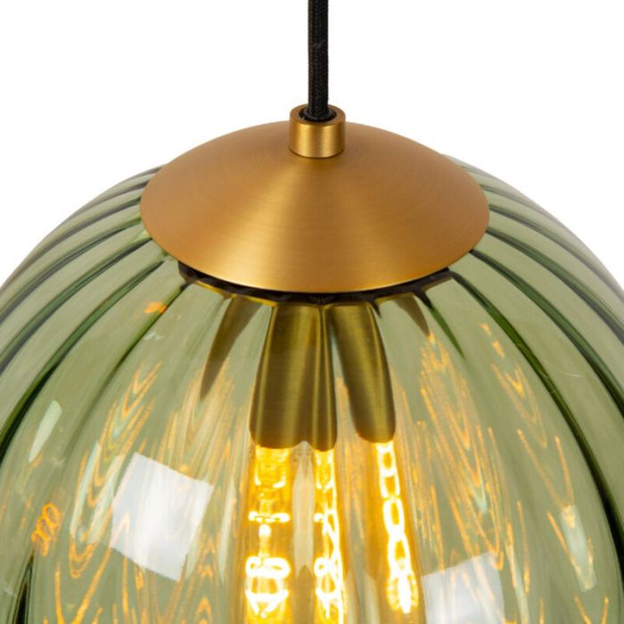 Grøn pendler lampe retro, Monsaraz