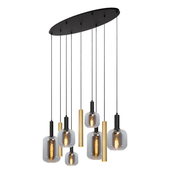 Sort pendler lampe modern, Joanet