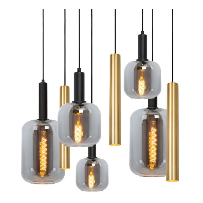 Sort pendler lampe modern, Joanet