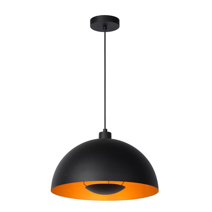 Sort pendler lampe modern, Siemon