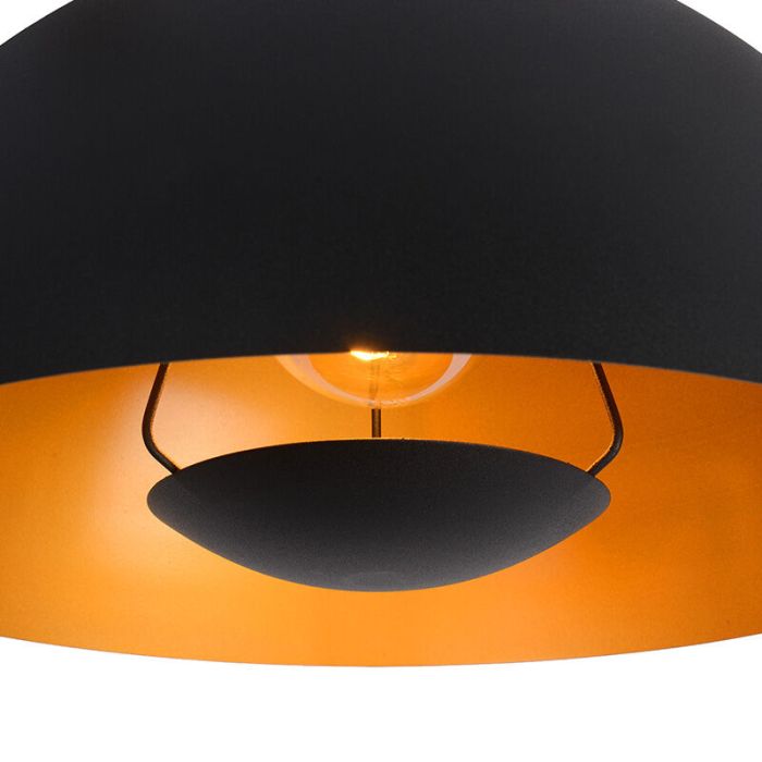 Sort pendler lampe modern, Siemon