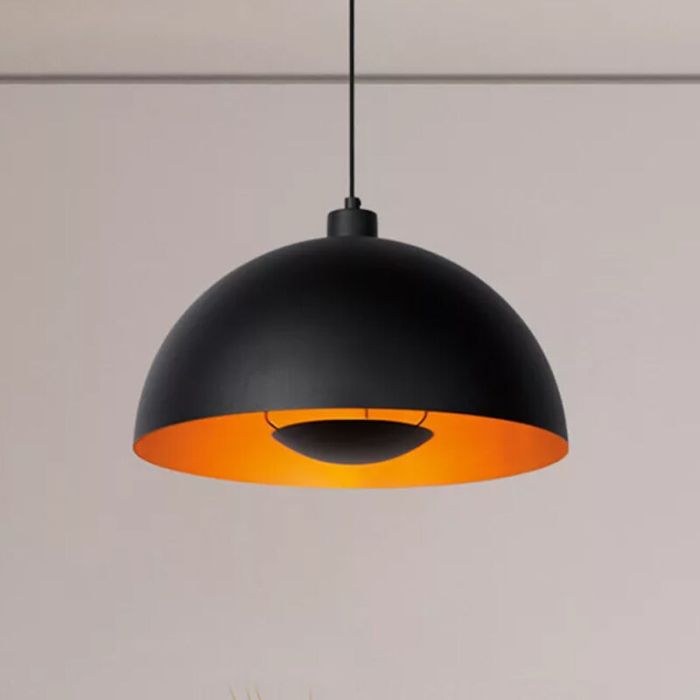 Sort pendler lampe modern, Siemon