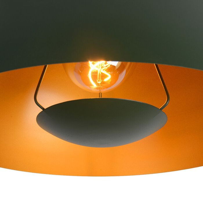 Grøn pendler lampe modern, Siemon