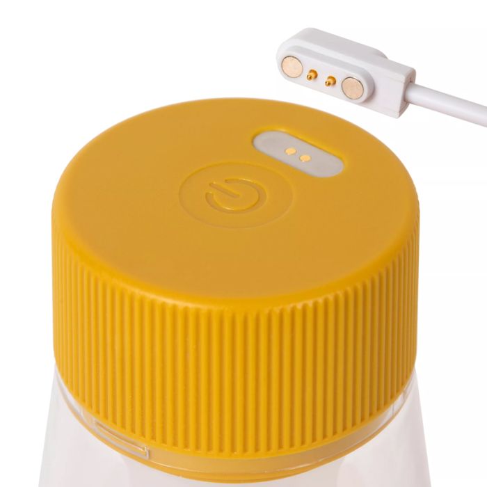 Gul genopladelige udendørs bordlampe modern, Lorali, 1,2W, 2700K LED, IP44, med beröringsdimmer