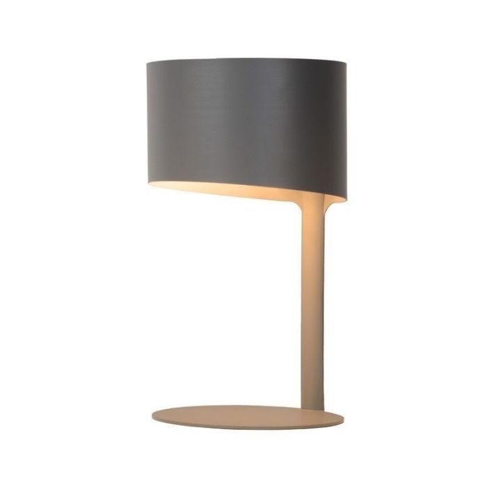 Grå bordlampe modern, Knulle, med brytare