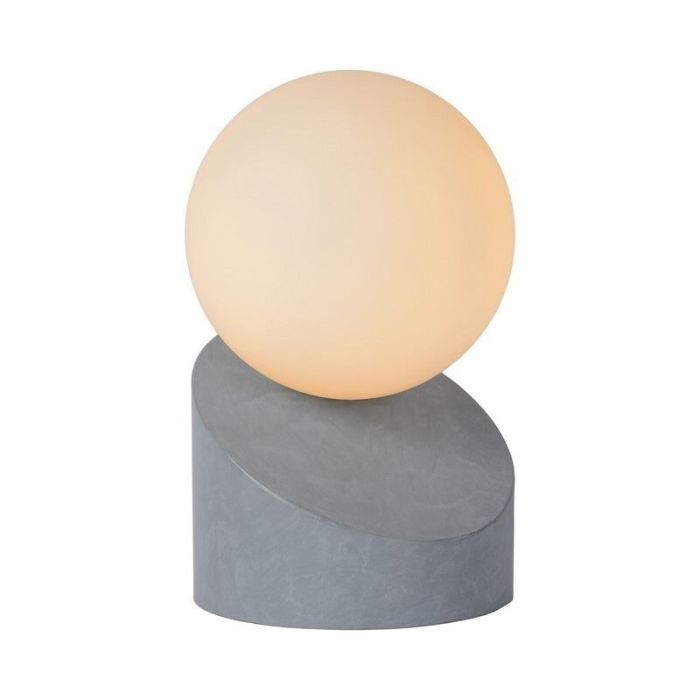 Grå bordlampe modern, Len, med brytare