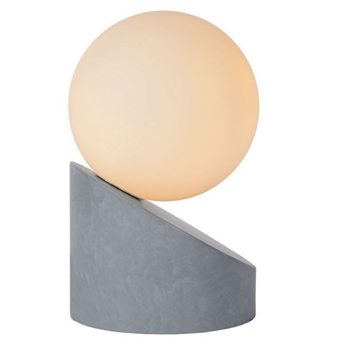 Grå bordlampe modern, Len, med brytare