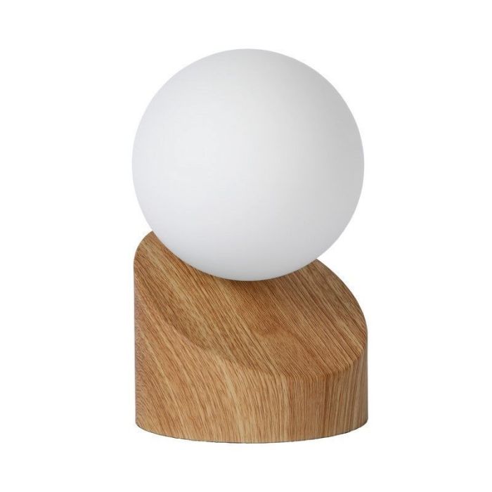 Brun bordlampe modern, Len, med brytare