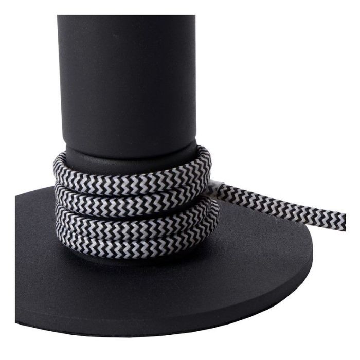 Sort bordlampe modern, Marit, med brytare