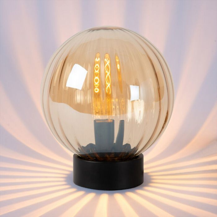 Rav bordlampe retro, Monsaraz, med brytare