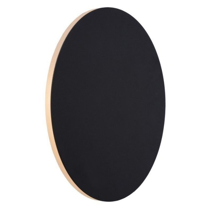 Sort væglampe modern, Eklyps led, 8W, 3000K LED