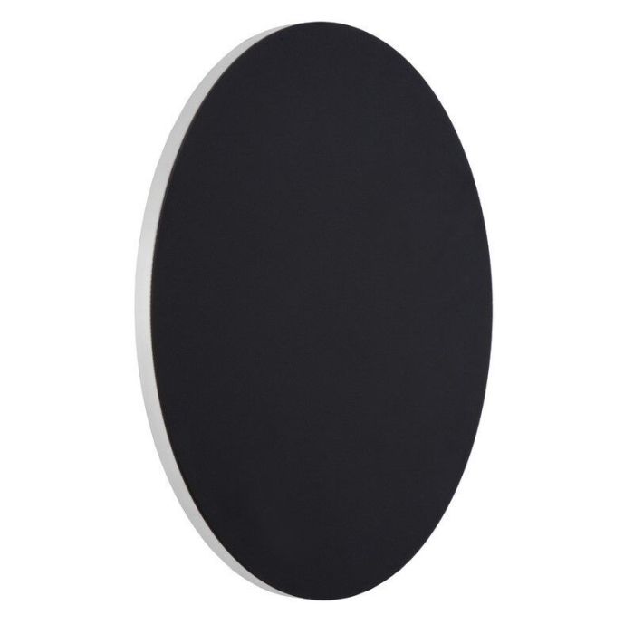Sort væglampe modern, Eklyps led, 8W, 3000K LED