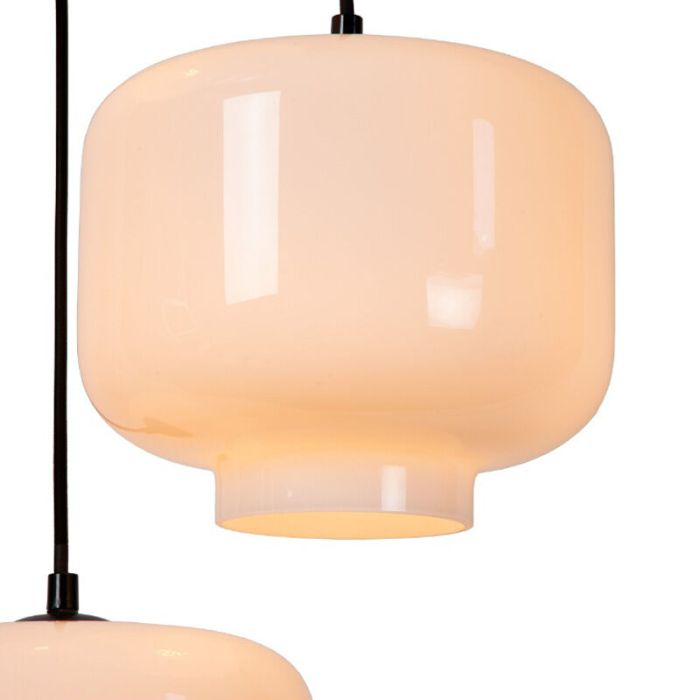 Hvid pendler lampe retro, Medine