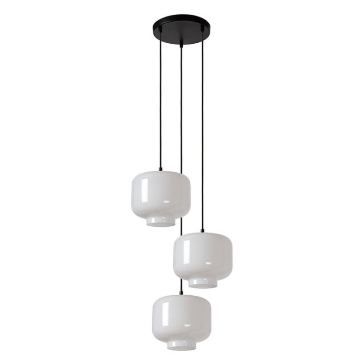 Hvid pendler lampe retro, Medine
