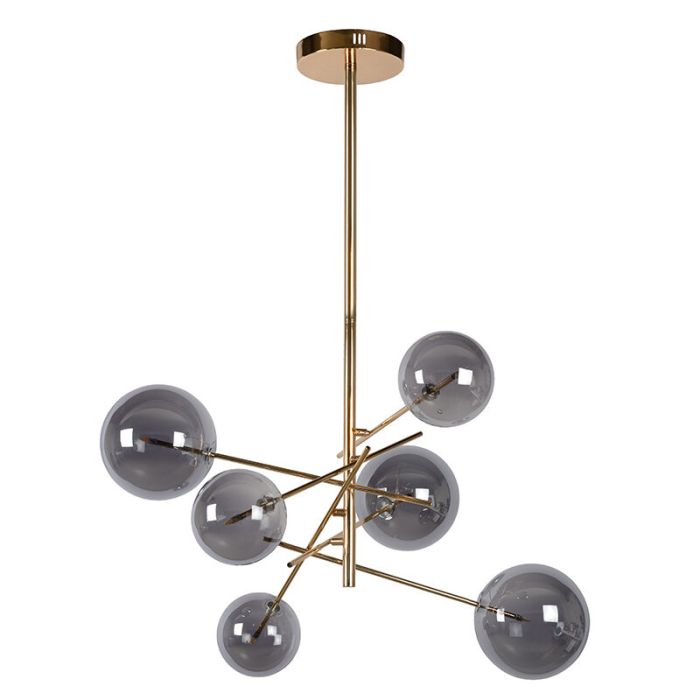 Guld pendler lampe modern, Alara