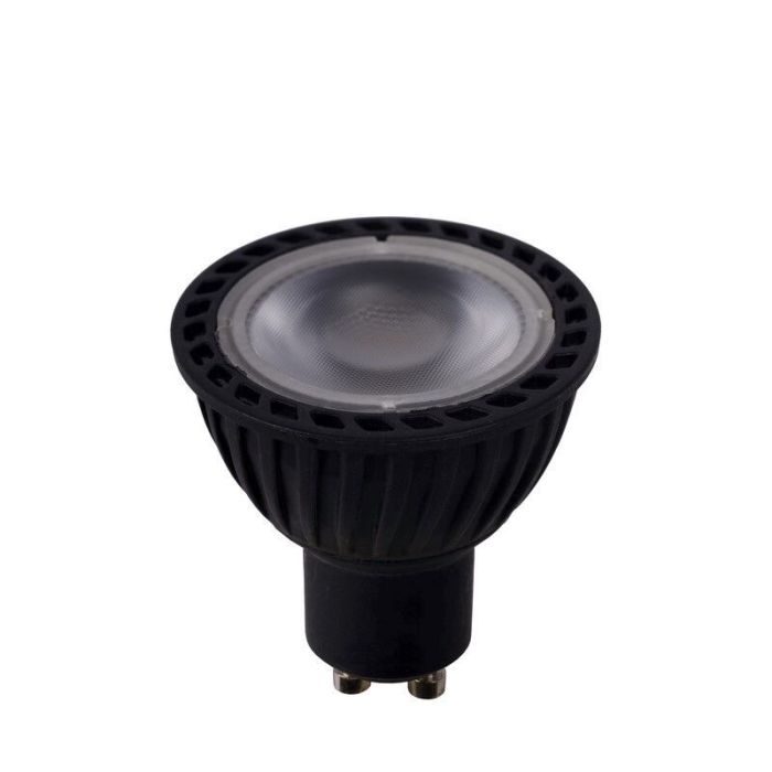 Sort GU10 LED pære, 5 Watt, dæmpbar