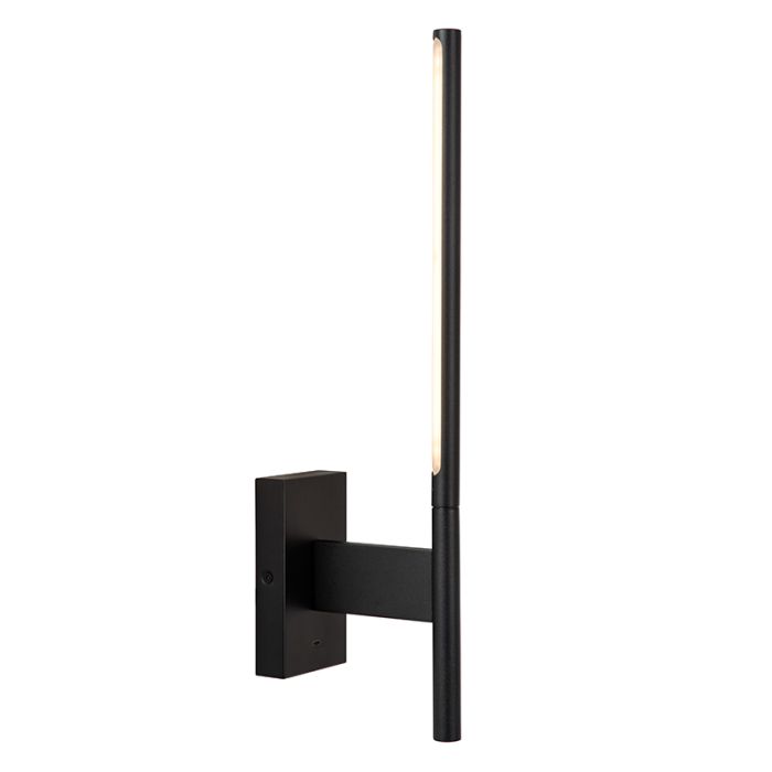 Sort væglampe modern, Finan, 6W, 2700K LED