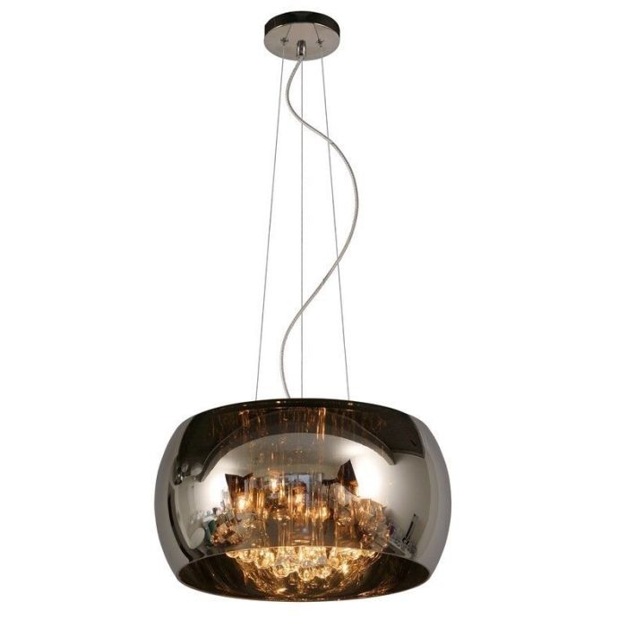Krom pendler lampe modern, Pearl