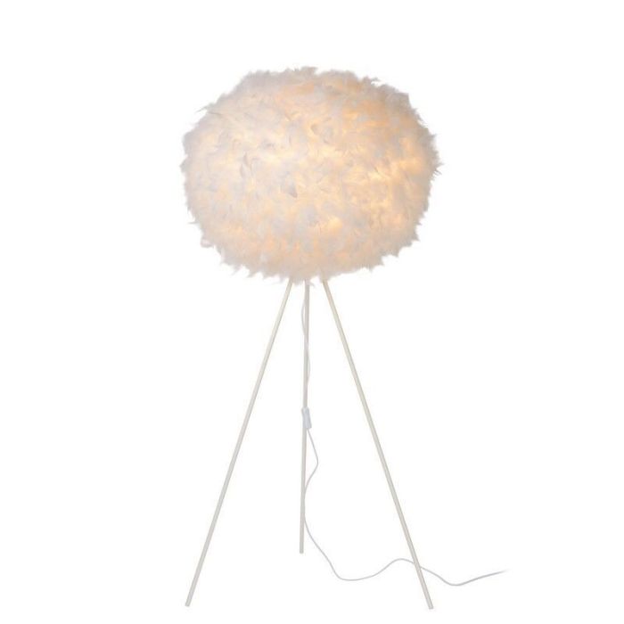 Hvid gulv lampe modern, Goosy, med brytare