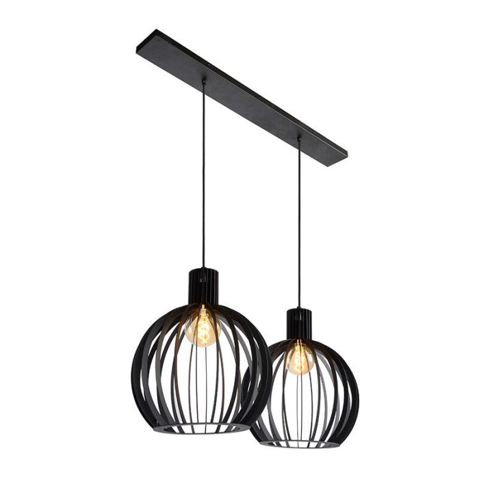 Sort pendler lampe modern, Mikaela