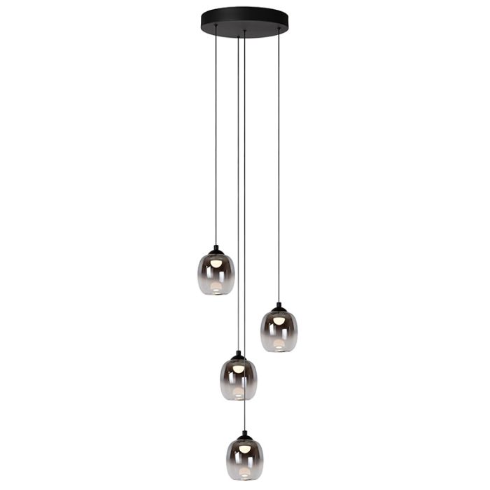 Grå pendler lampe modern, Tamino, 5,2W, 3000K LED