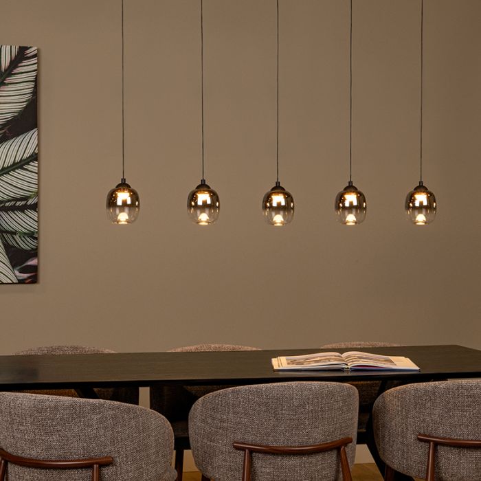 Grå pendler lampe modern, Tamino, 5,6W, 3000K LED