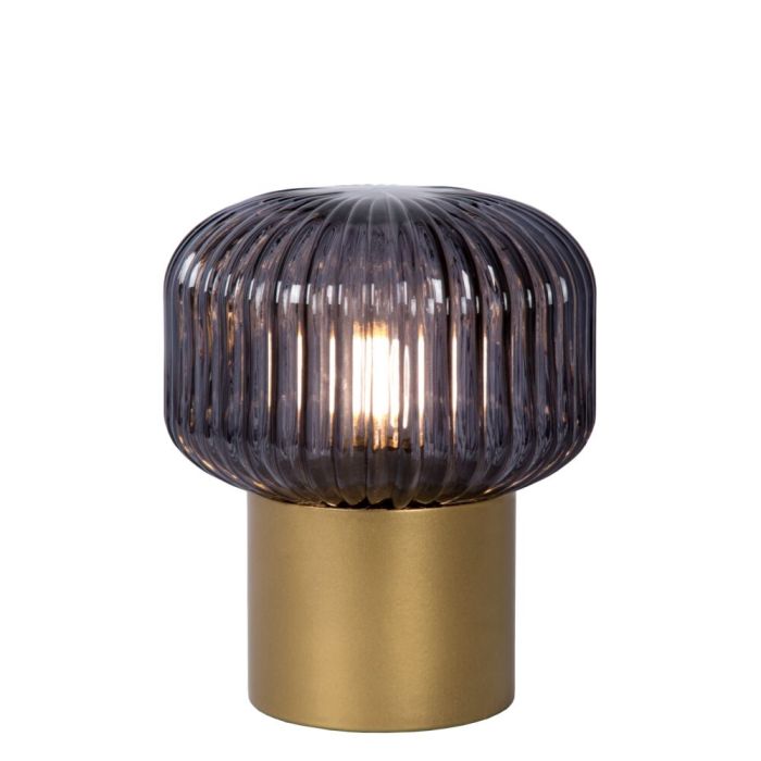 Guld bordlampe retro, Jany, med brytare