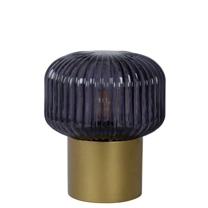 Guld bordlampe retro, Jany, med brytare