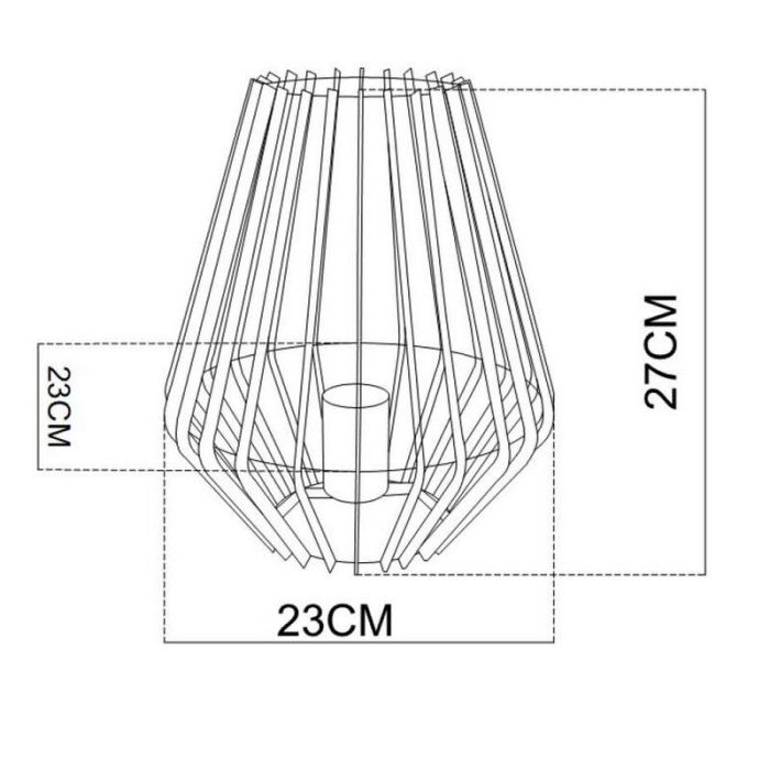 Sort bordlampe modern, Reda, med brytare