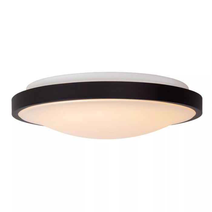 Sort loftlampe badeværelse modern, Dasher, 24W, 2700K LED, IP44