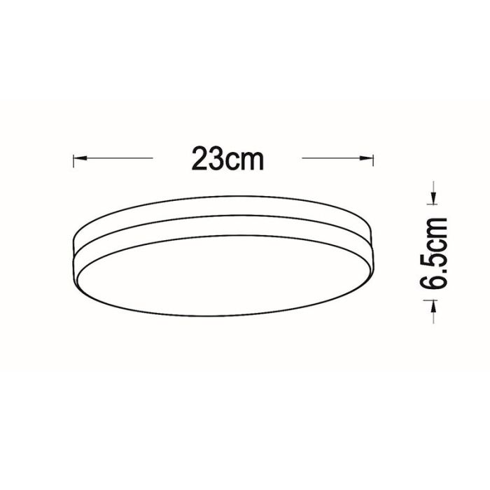 Sort loftlampe badeværelse plast, Biskit, 12W, 2700K LED, IP44