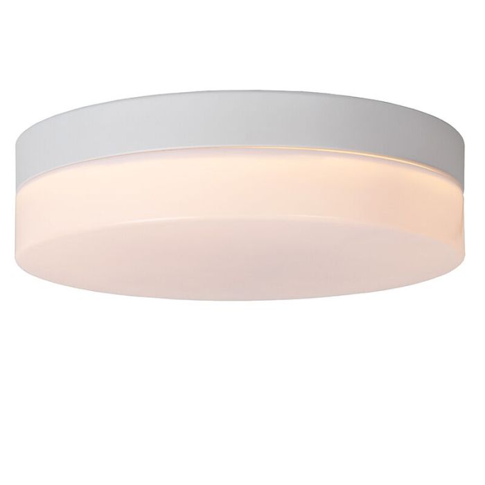 Hvid loftlampe badeværelse plast, Biskit, 12W, 2700K LED, IP44