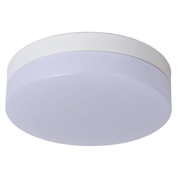 Hvid loftlampe badeværelse plast, Biskit, 12W, 2700K LED, IP44