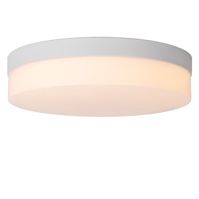 Hvid loftlampe badeværelse plast, Biskit, 18W, 2700K LED, IP44