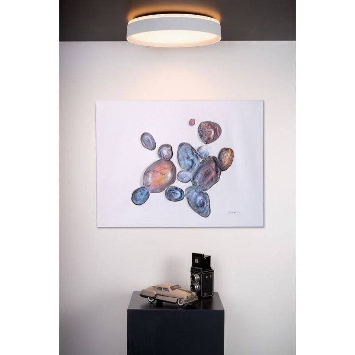 Hvid plafond modern, Nuria, 24W, 2700K LED