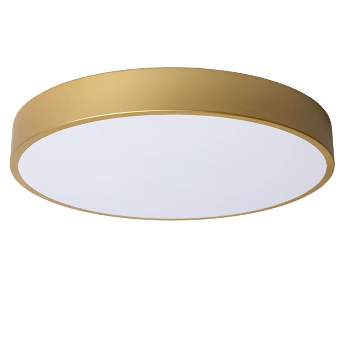 Guld plafond modern, Unar, 24W, 2700K LED, 3 trins lysdæmper