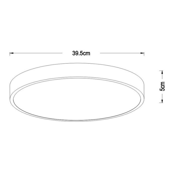 Guld plafond modern, Unar, 24W, 2700K LED, 3 trins lysdæmper